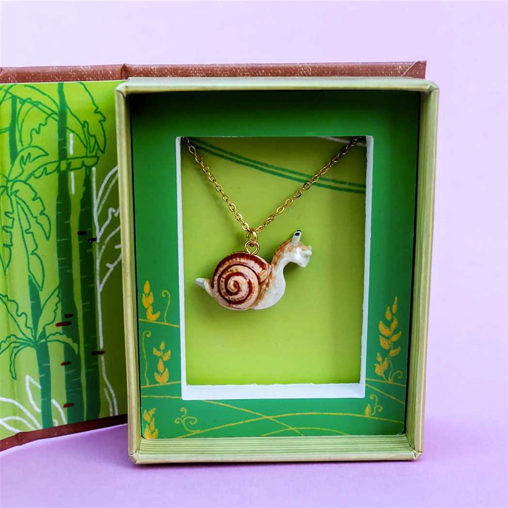 Snail Porcelain Necklace