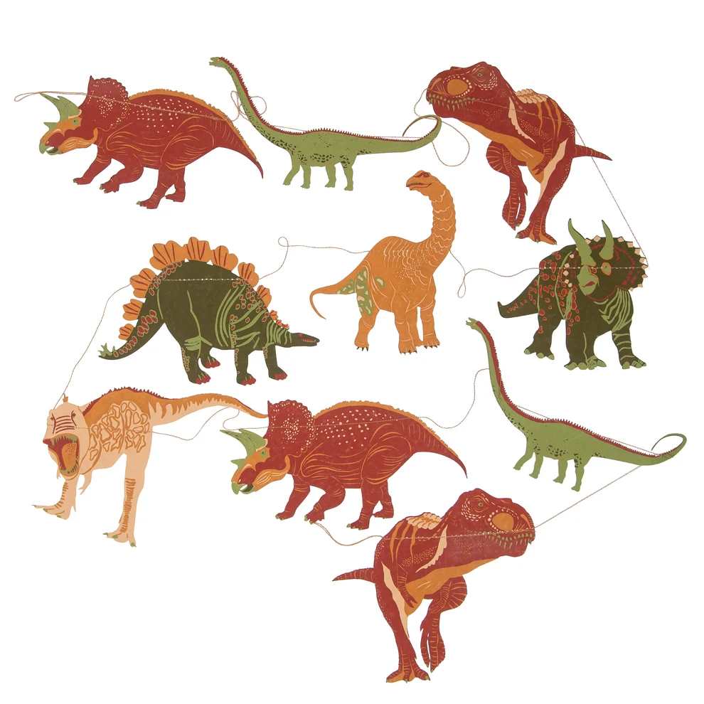 Dinosaur Printed Paper Garland
