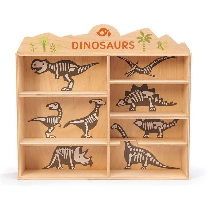 Dinosaur House Wooden Figurines