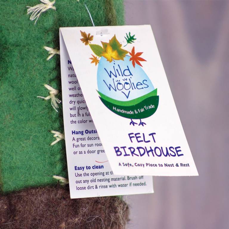 Honey House Felted Birdhouse