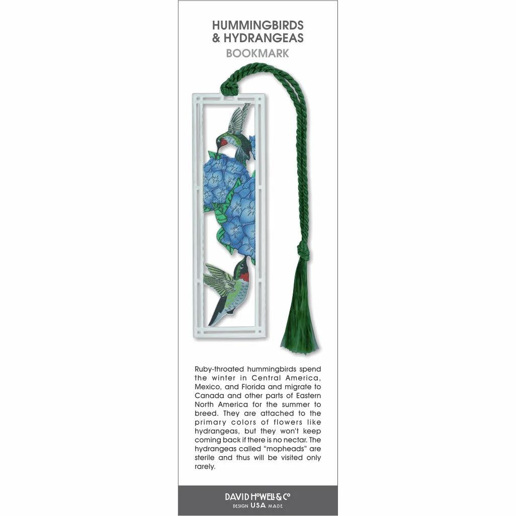 Hummingbirds & Hydrangeas Bookmark