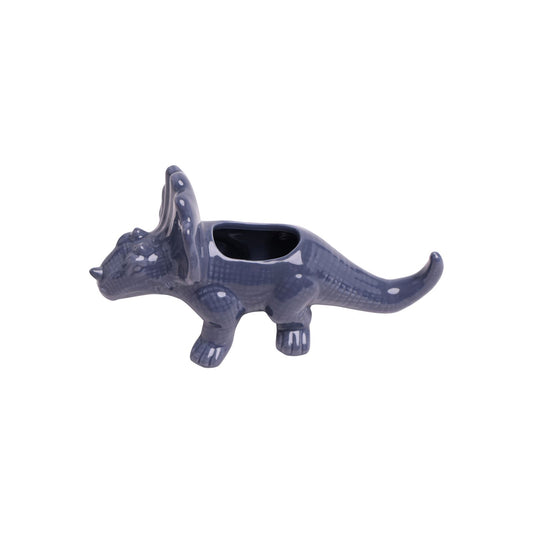 Blue Stone Triceratops Planter