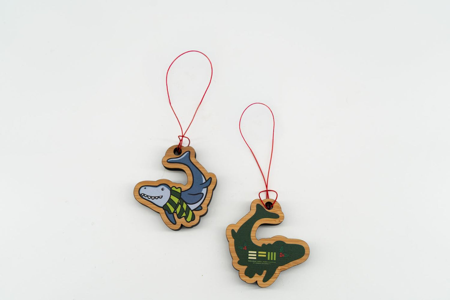 Mosasaurus w/Scarf Green Ornament