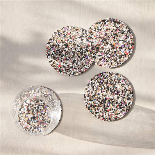 Round Beach Clean Coasters