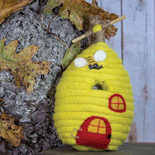 Honey House Felted Birdhouse