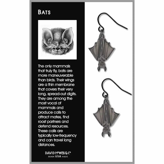 Bat Metal Earrings