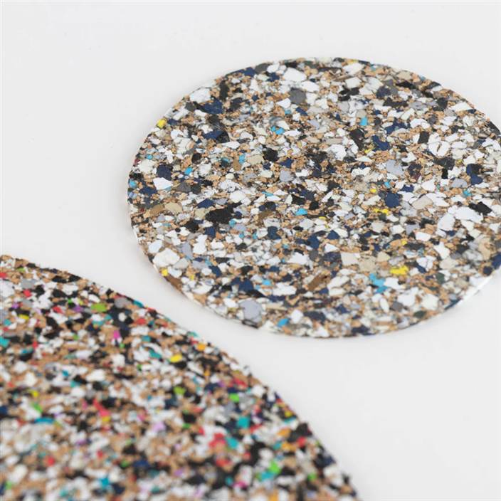 Round Beach Clean Coasters