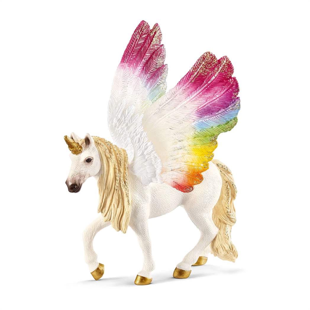 Winged Rainbow Unicorn Figurine