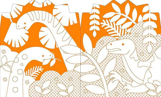 Coloring Book with Stickers: Dinosaurs