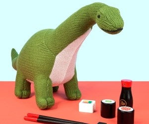 Large Knitted Titanosaur Plush