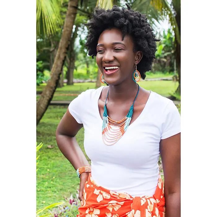Azonto Beaded Bracelet - Melon