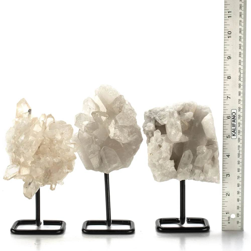 Clear Quartz Cluster on Stand