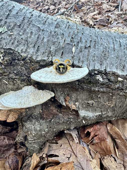 Double Band Foraged Ring