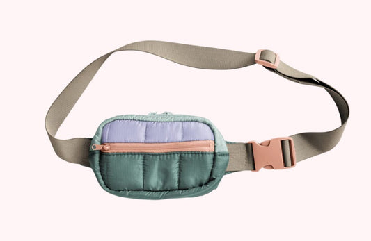 Puffy Hip Bag - Sage Combo