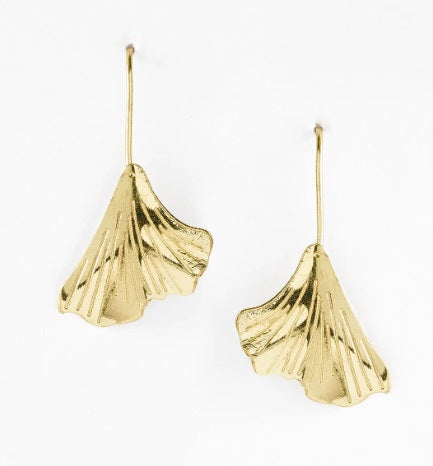 Gingko Leaf Drop Earring