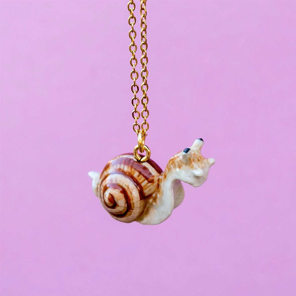Snail Porcelain Necklace