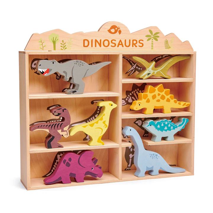 Dinosaur House Wooden Figurines
