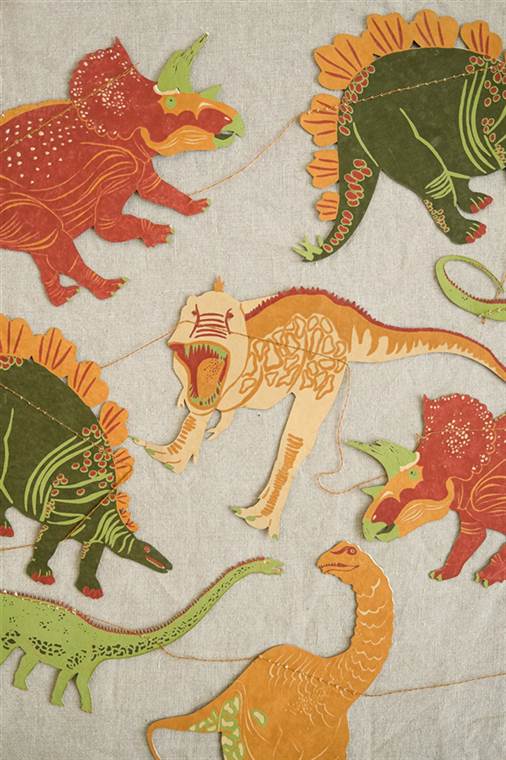 Dinosaur Printed Paper Garland