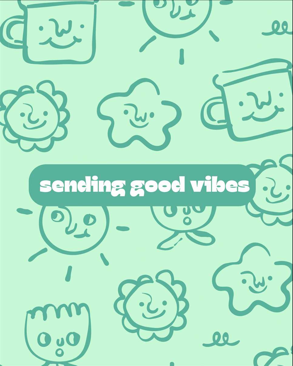 Sending Good Vibes Greeting Card