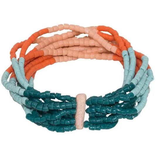 Azonto Beaded Bracelet - Melon