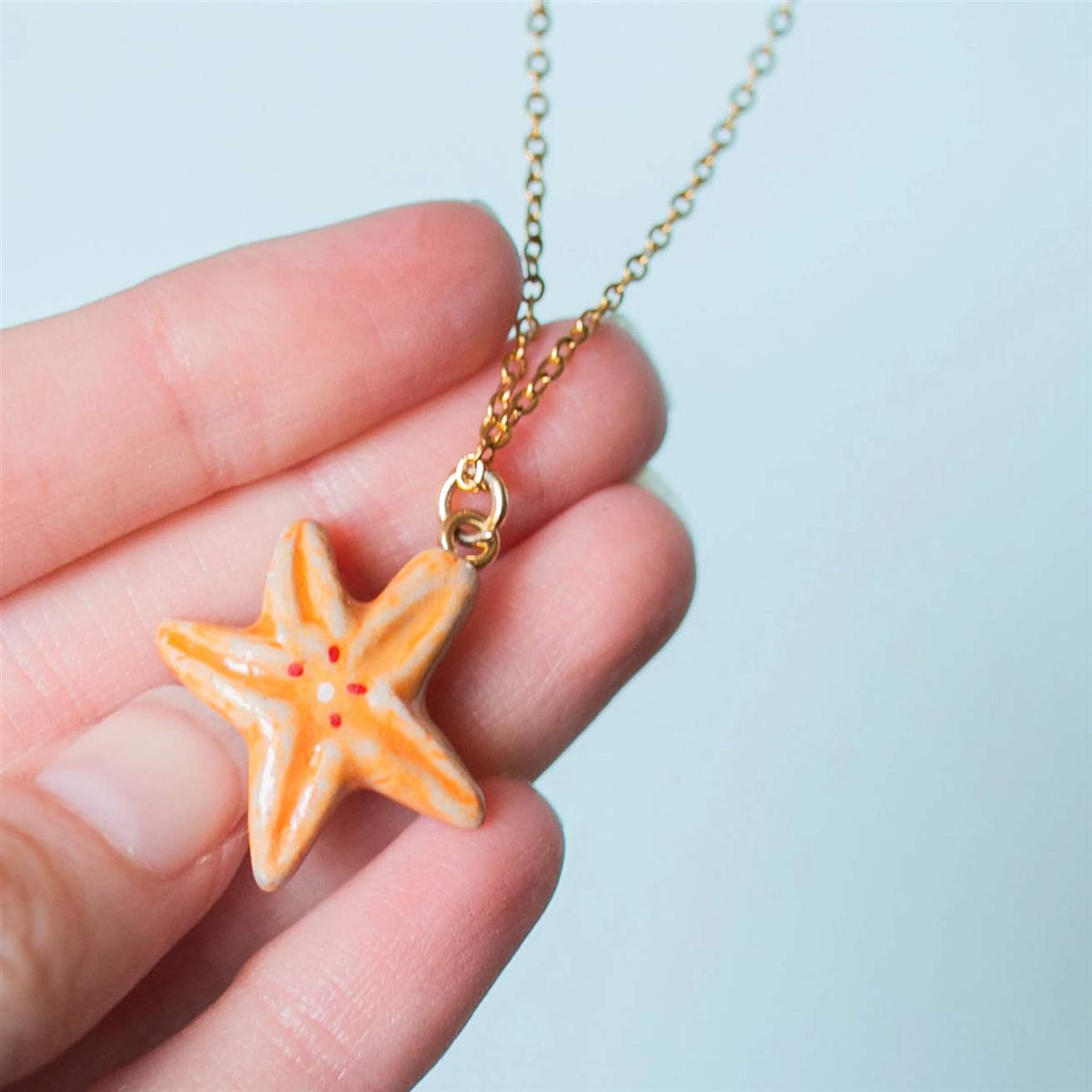 Starfish Porcelain Necklace