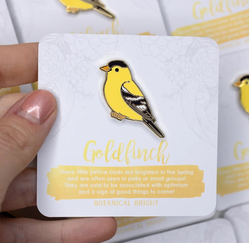 Goldfinch Enamel Pin
