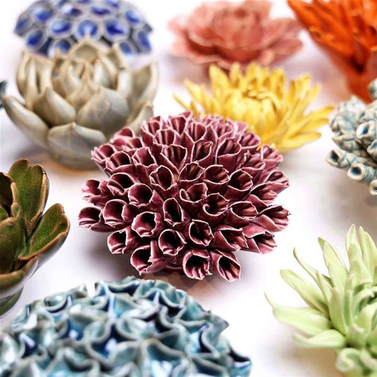 Red Purple Ceramic Coral