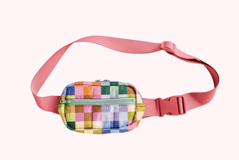 Puffy Hip Bag - Bold Checker