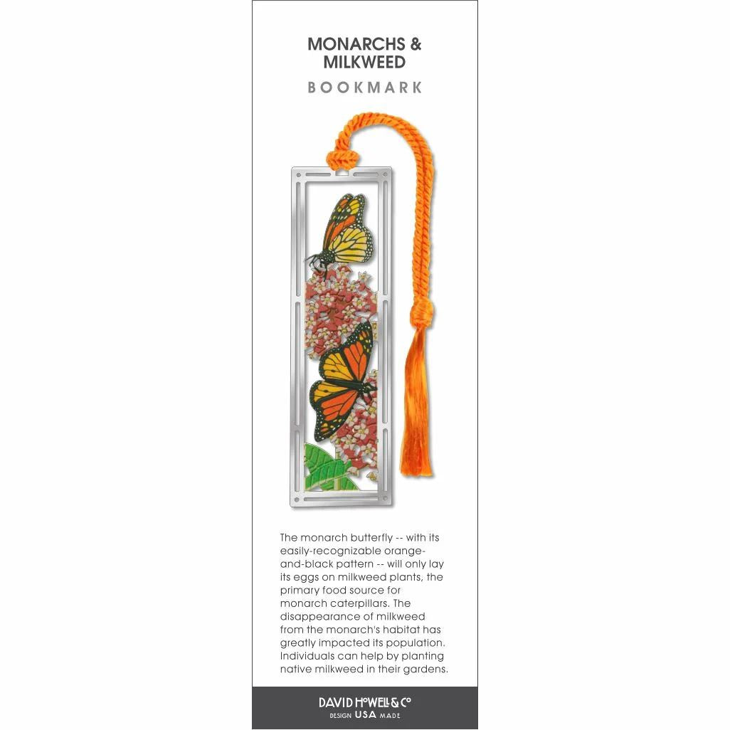 Monarch Butterfly & Milkweed Bookmark