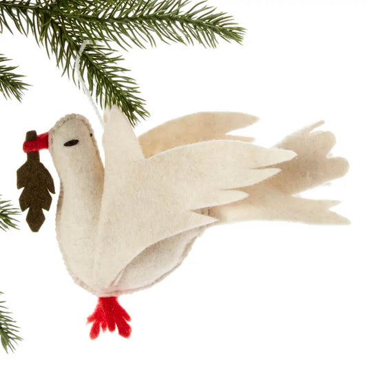 Dove Wool Ornament