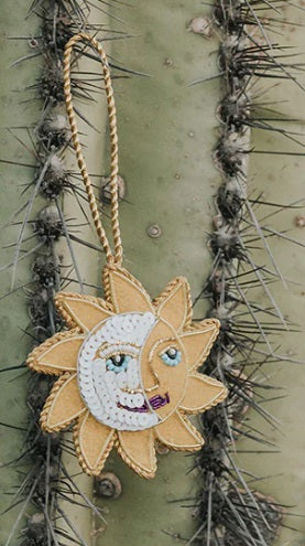 Sun and Moon Felt Ornament