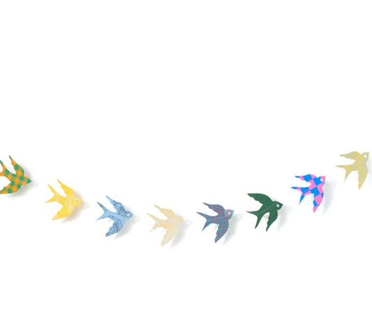 Bird Recyled Paper Garland