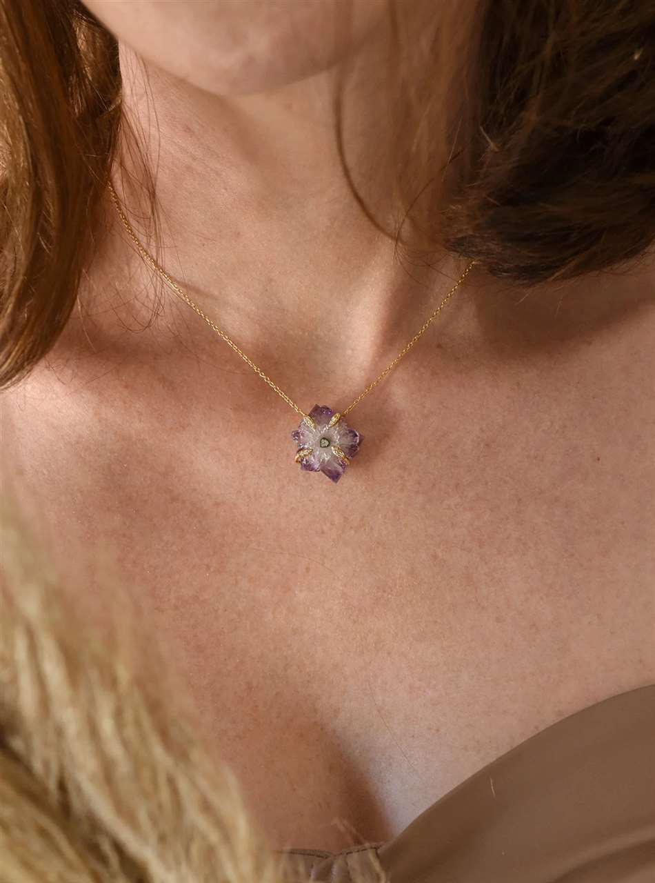 Stalactite Flower Necklace