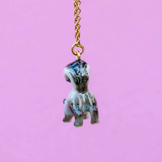 Skunk Porcelain Necklace