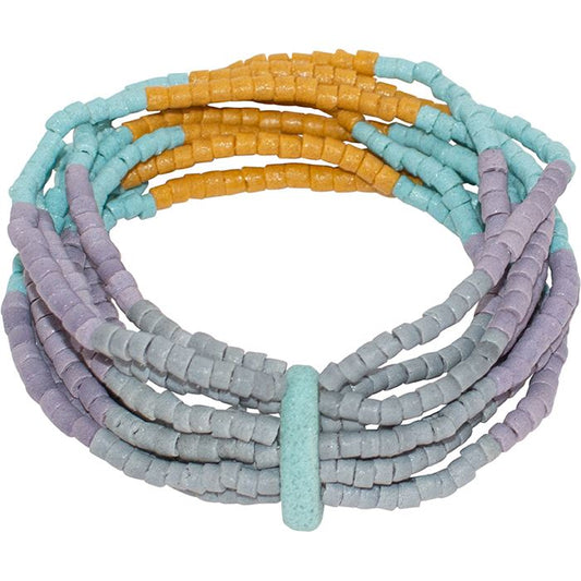 Azonto Beaded Bracelet - Oasis