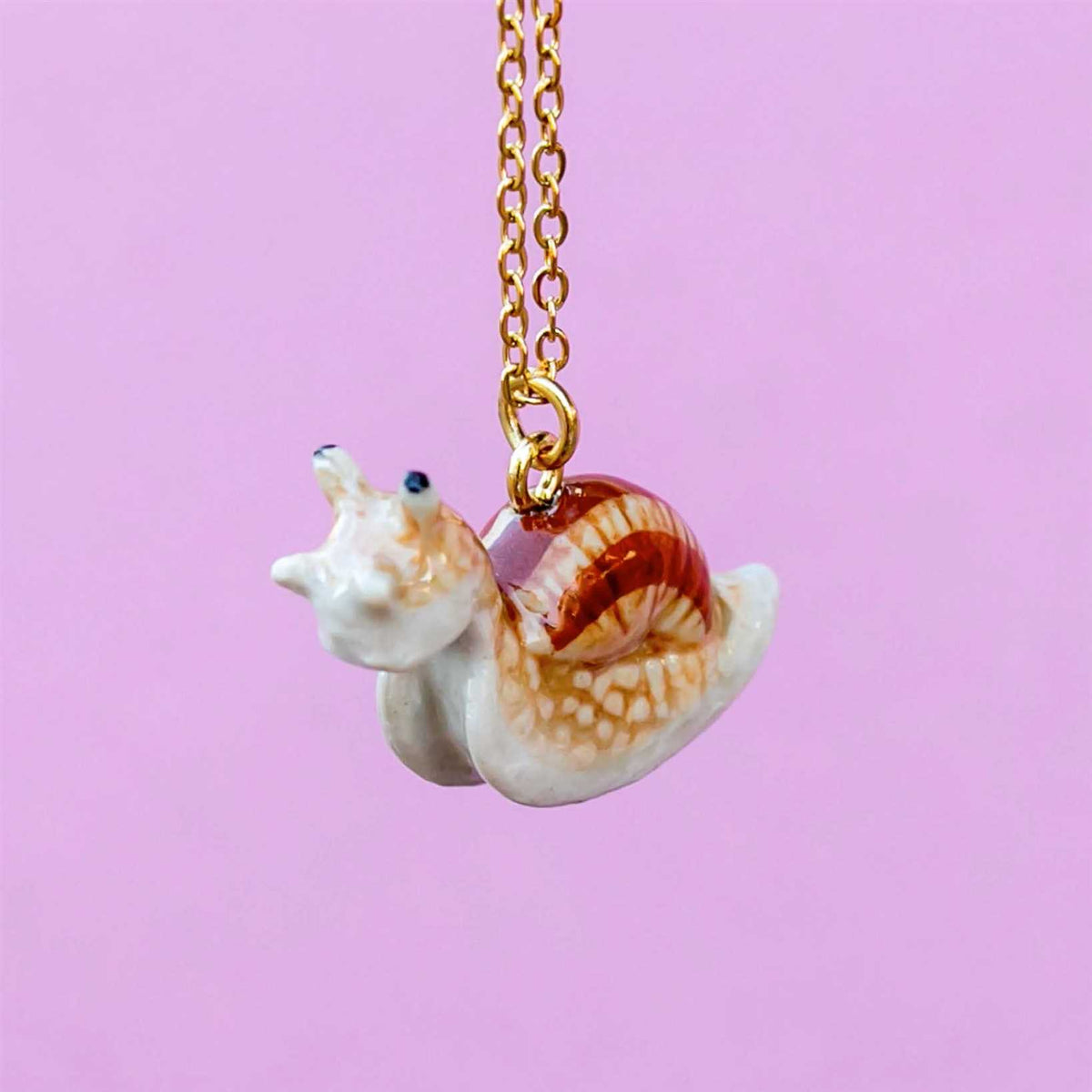 Snail Porcelain Necklace