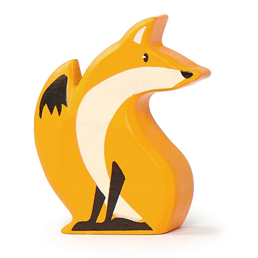 Fox Wooden Figure