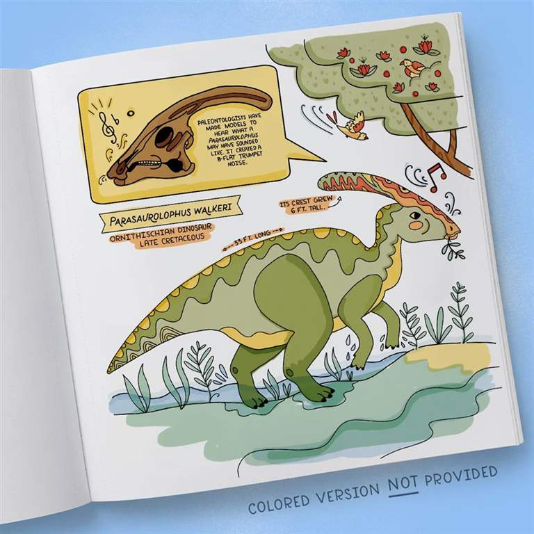 Dinosaurs Coloring Book: 40 Drawings to Color