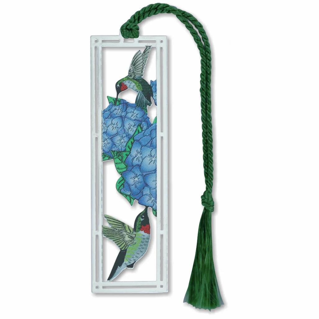 Hummingbirds & Hydrangeas Bookmark