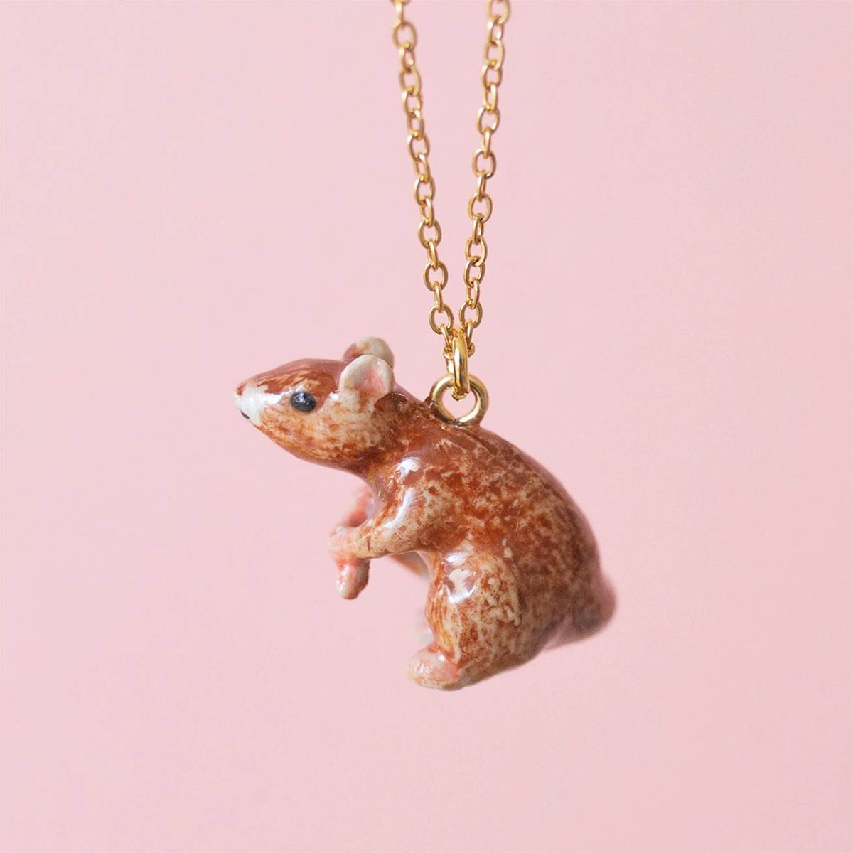 Rat Porcelain Necklace