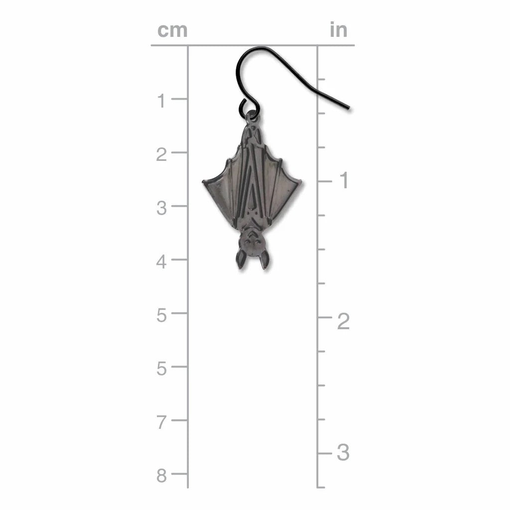 Bat Metal Earrings