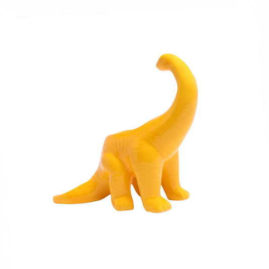 Lemon Chrome Brontosaurus Planter