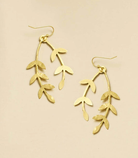 Linear Vine Dangle Earring