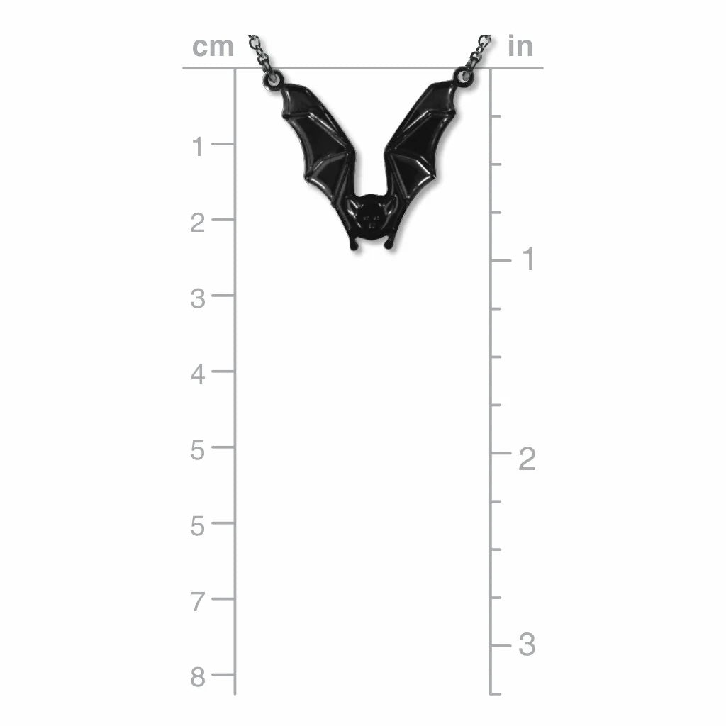 Bat Metal Pendant Necklace