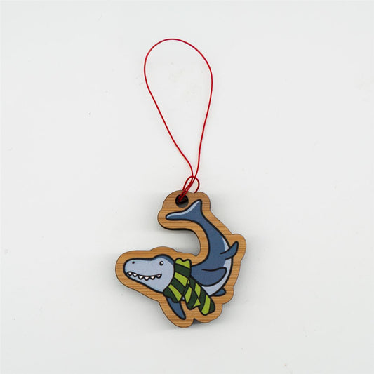 Mosasaurus w/Scarf Green Ornament