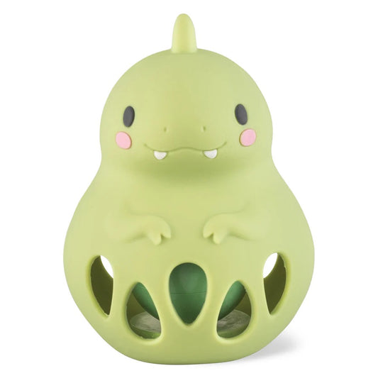 Silicone Dino Rattle