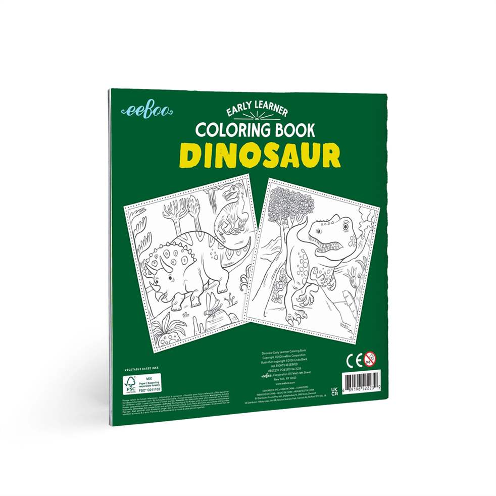 Early Learner Dinosaur Coloring Book